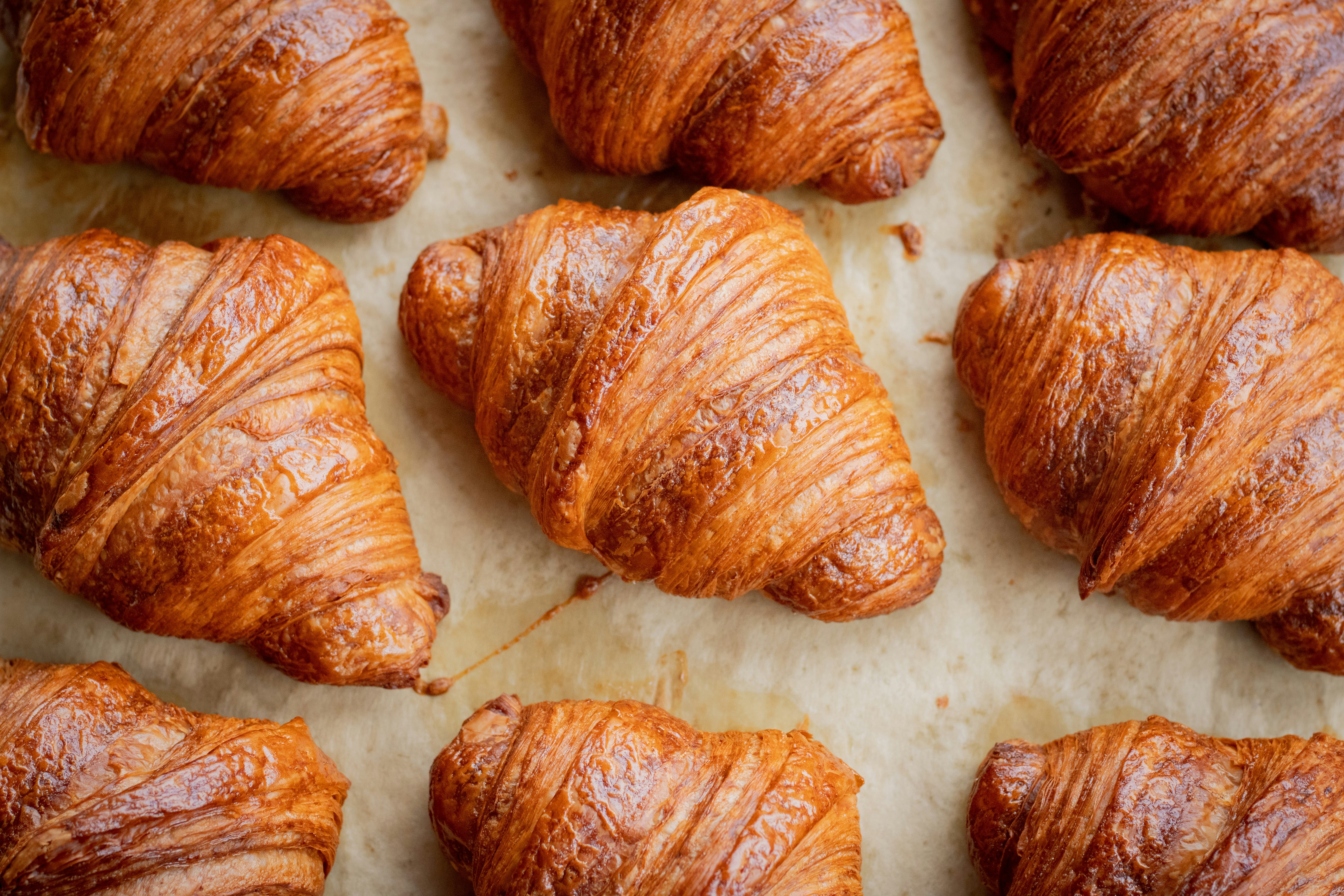 An array of croissants